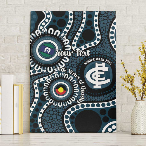 Carlton NAIDOC Week 2026 Personalised Canvas Wall Art 50 Years of Deadly Aboriginal Art