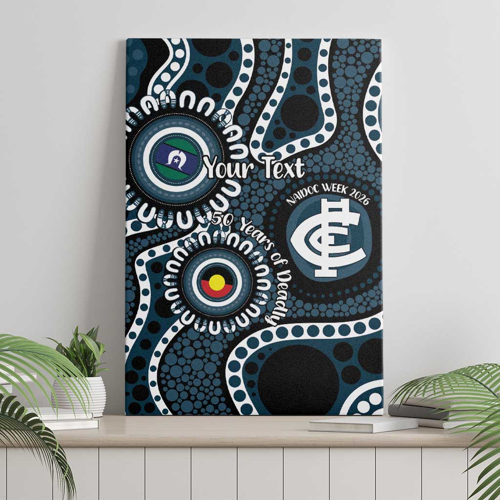 Carlton NAIDOC Week 2026 Personalised Canvas Wall Art 50 Years of Deadly Aboriginal Art