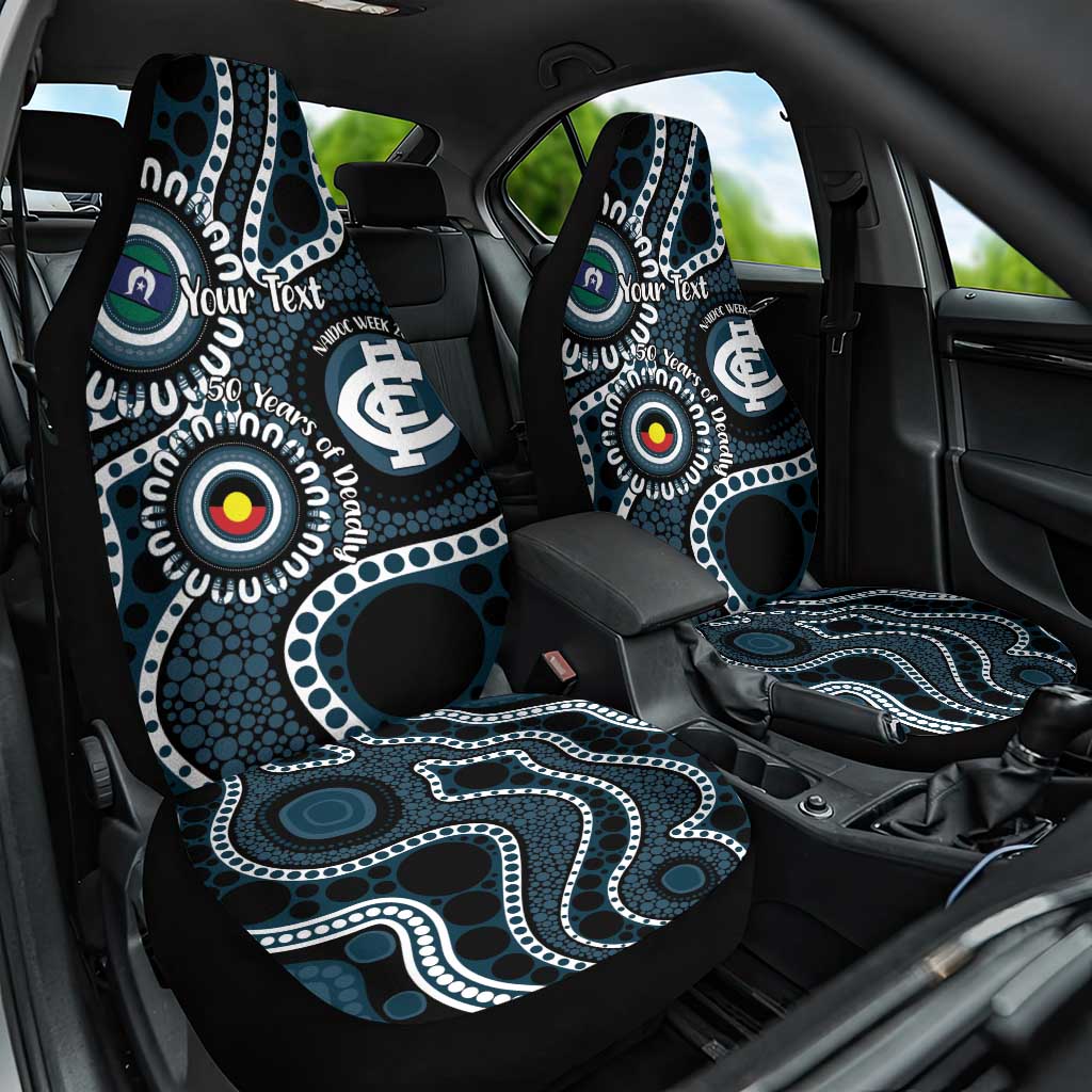 Carlton NAIDOC Week 2026 Personalised Car Seat Cover 50 Years of Deadly Aboriginal Art