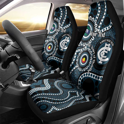 Carlton NAIDOC Week 2026 Personalised Car Seat Cover 50 Years of Deadly Aboriginal Art