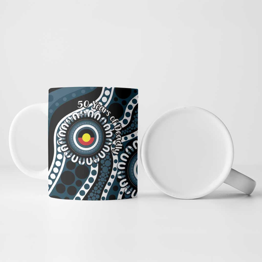 Carlton NAIDOC Week 2026 Personalised Ceramic Mug 50 Years of Deadly Aboriginal Art