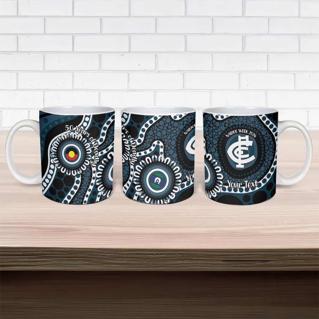 Carlton NAIDOC Week 2026 Personalised Ceramic Mug 50 Years of Deadly Aboriginal Art