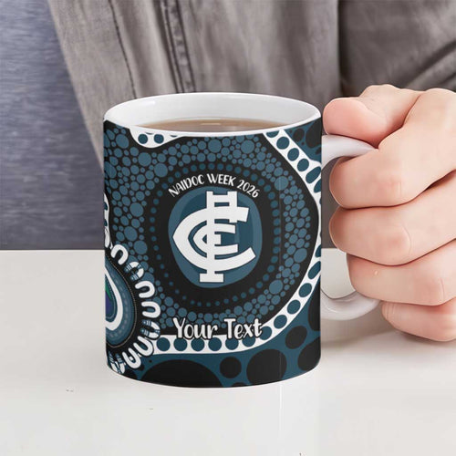 Carlton NAIDOC Week 2026 Personalised Ceramic Mug 50 Years of Deadly Aboriginal Art