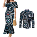 Carlton NAIDOC Week 2026 Personalised Couples Matching Mermaid Dress and Long Sleeve Button Shirt 50 Years of Deadly Aboriginal Art