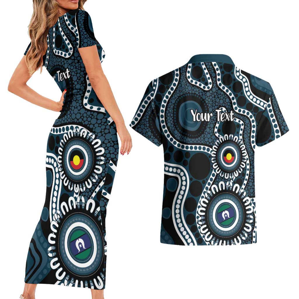Carlton NAIDOC Week 2026 Personalised Couples Matching Short Sleeve Bodycon Dress and Hawaiian Shirt 50 Years of Deadly Aboriginal Art