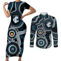 Carlton NAIDOC Week 2026 Personalised Couples Matching Short Sleeve Bodycon Dress and Long Sleeve Button Shirt 50 Years of Deadly Aboriginal Art