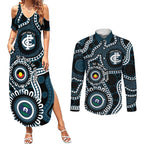 Carlton NAIDOC Week 2026 Personalised Couples Matching Summer Maxi Dress and Long Sleeve Button Shirt 50 Years of Deadly Aboriginal Art