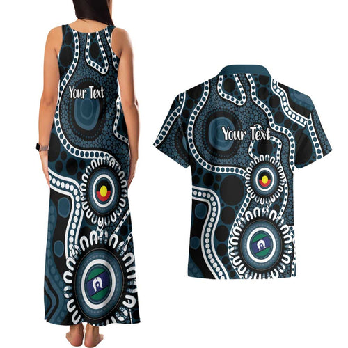 Carlton NAIDOC Week 2026 Personalised Couples Matching Tank Maxi Dress and Hawaiian Shirt 50 Years of Deadly Aboriginal Art
