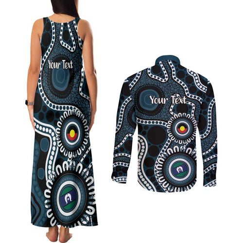 Carlton NAIDOC Week 2026 Personalised Couples Matching Tank Maxi Dress and Long Sleeve Button Shirt 50 Years of Deadly Aboriginal Art