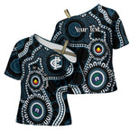 Carlton NAIDOC Week 2026 Personalised Cross Shoulder Shirt 50 Years of Deadly Aboriginal Art