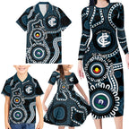 Carlton NAIDOC Week 2026 Personalised Family Matching Long Sleeve Bodycon Dress and Hawaiian Shirt 50 Years of Deadly Aboriginal Art