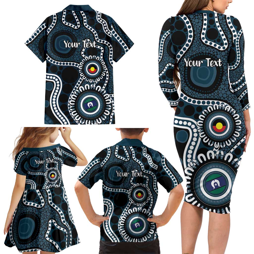 Carlton NAIDOC Week 2026 Personalised Family Matching Long Sleeve Bodycon Dress and Hawaiian Shirt 50 Years of Deadly Aboriginal Art