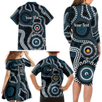 Carlton NAIDOC Week 2026 Personalised Family Matching Long Sleeve Bodycon Dress and Hawaiian Shirt 50 Years of Deadly Aboriginal Art