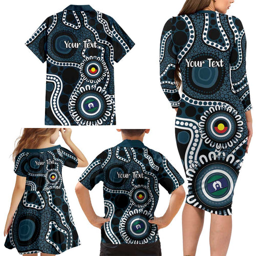 Carlton NAIDOC Week 2026 Personalised Family Matching Long Sleeve Bodycon Dress and Hawaiian Shirt 50 Years of Deadly Aboriginal Art