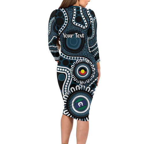 Carlton NAIDOC Week 2026 Personalised Family Matching Long Sleeve Bodycon Dress and Hawaiian Shirt 50 Years of Deadly Aboriginal Art