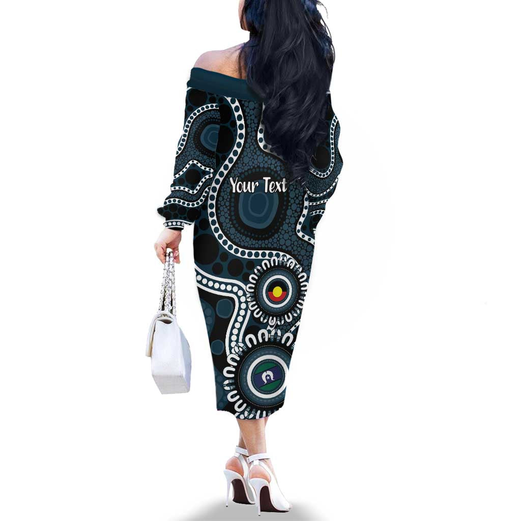 Carlton NAIDOC Week 2026 Personalised Family Matching Off The Shoulder Long Sleeve Dress and Hawaiian Shirt 50 Years of Deadly Aboriginal Art