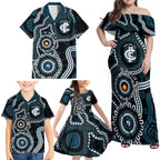 Carlton NAIDOC Week 2026 Personalised Family Matching Off Shoulder Maxi Dress and Hawaiian Shirt 50 Years of Deadly Aboriginal Art