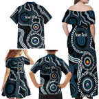 Carlton NAIDOC Week 2026 Personalised Family Matching Off Shoulder Maxi Dress and Hawaiian Shirt 50 Years of Deadly Aboriginal Art