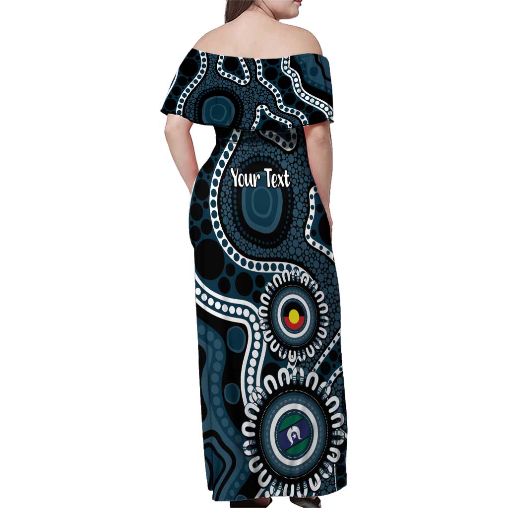 Carlton NAIDOC Week 2026 Personalised Family Matching Off Shoulder Maxi Dress and Hawaiian Shirt 50 Years of Deadly Aboriginal Art