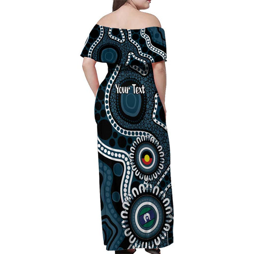 Carlton NAIDOC Week 2026 Personalised Family Matching Off Shoulder Maxi Dress and Hawaiian Shirt 50 Years of Deadly Aboriginal Art