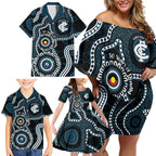 Carlton NAIDOC Week 2026 Personalised Family Matching Off Shoulder Short Dress and Hawaiian Shirt 50 Years of Deadly Aboriginal Art