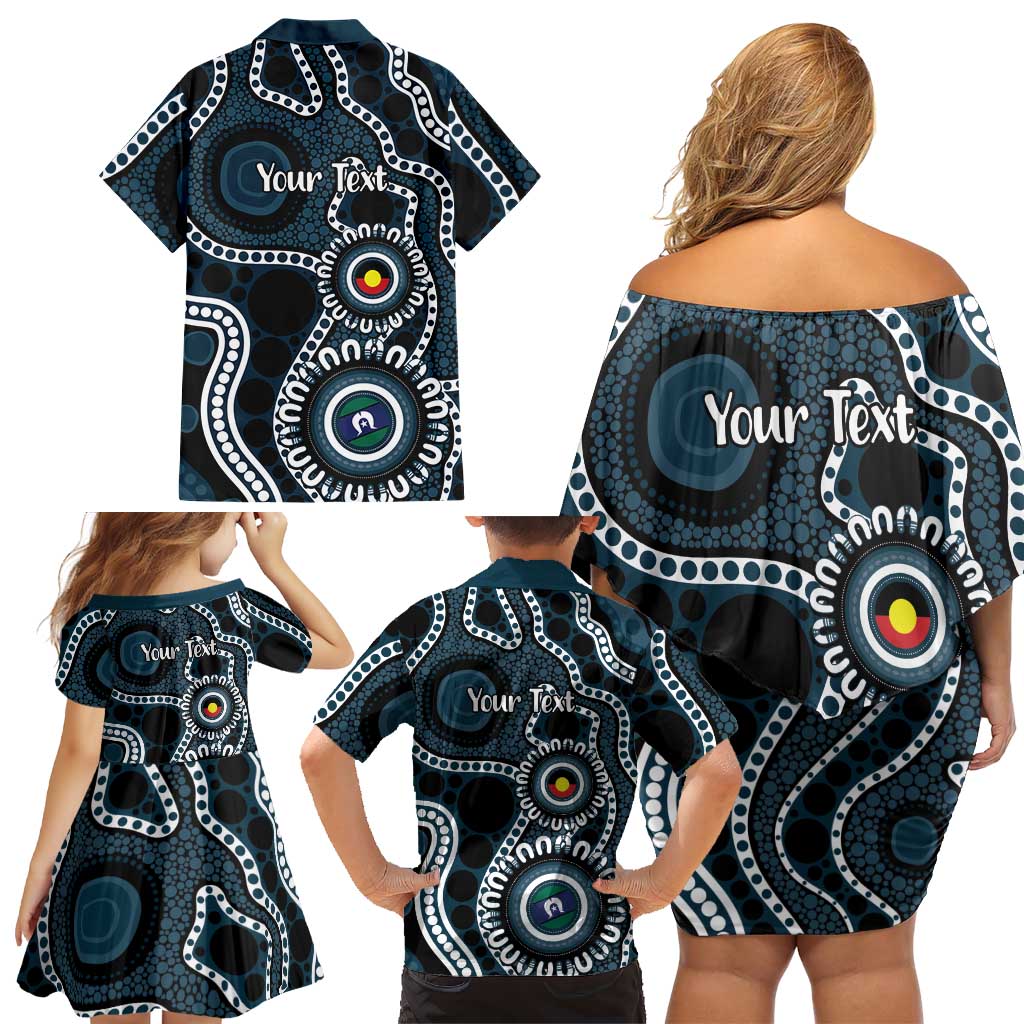 Carlton NAIDOC Week 2026 Personalised Family Matching Off Shoulder Short Dress and Hawaiian Shirt 50 Years of Deadly Aboriginal Art
