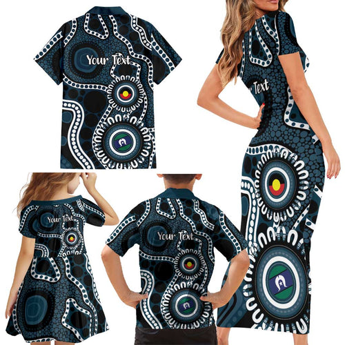 Carlton NAIDOC Week 2026 Personalised Family Matching Short Sleeve Bodycon Dress and Hawaiian Shirt 50 Years of Deadly Aboriginal Art