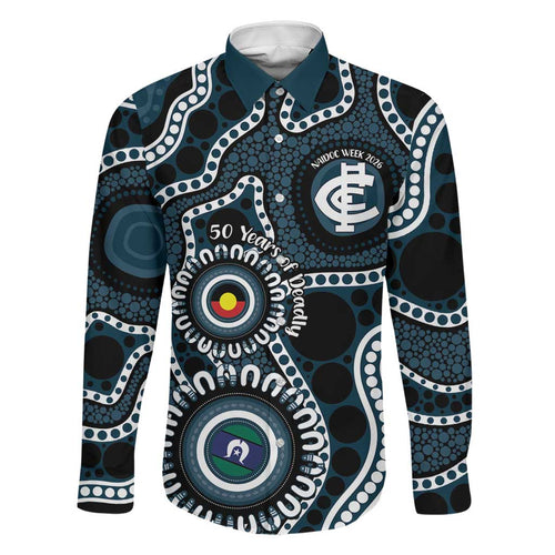 Carlton NAIDOC Week 2026 Personalised Family Matching Short Sleeve Bodycon Dress and Hawaiian Shirt 50 Years of Deadly Aboriginal Art
