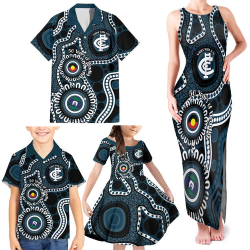 Carlton NAIDOC Week 2026 Personalised Family Matching Tank Maxi Dress and Hawaiian Shirt 50 Years of Deadly Aboriginal Art