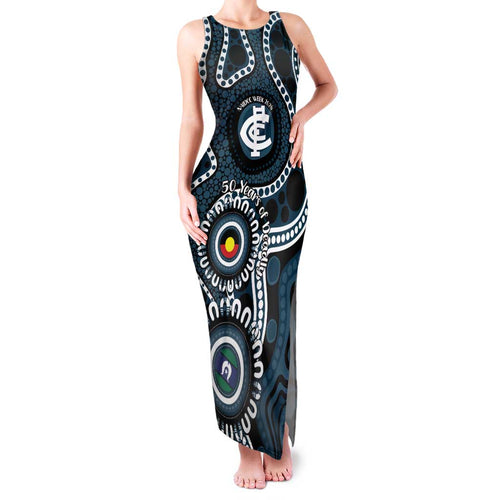 Carlton NAIDOC Week 2026 Personalised Family Matching Tank Maxi Dress and Hawaiian Shirt 50 Years of Deadly Aboriginal Art