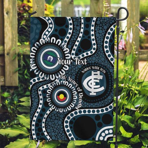 Carlton NAIDOC Week 2026 Personalised Garden Flag 50 Years of Deadly Aboriginal Art