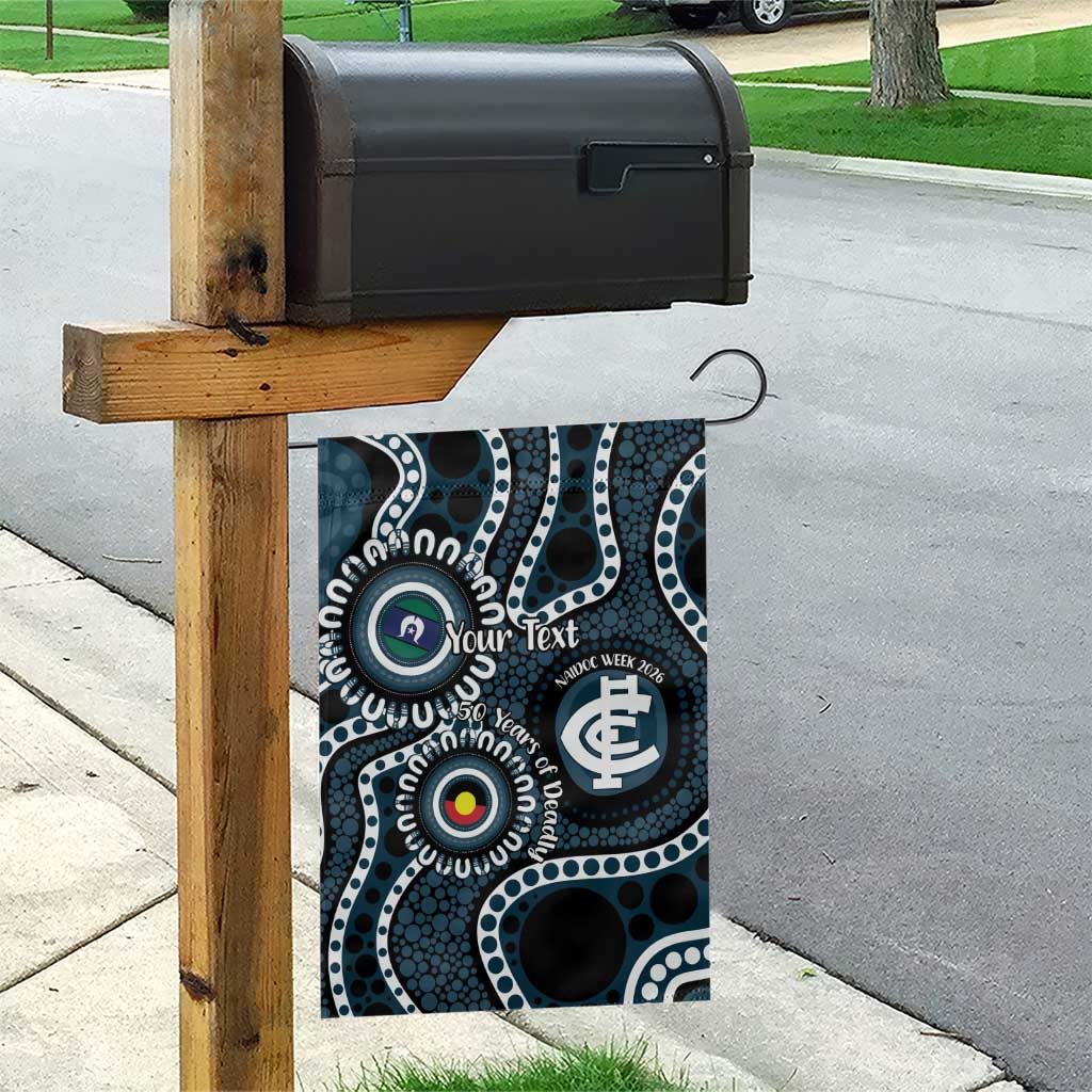 Carlton NAIDOC Week 2026 Personalised Garden Flag 50 Years of Deadly Aboriginal Art