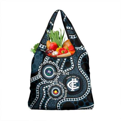 Carlton NAIDOC Week 2026 Personalised Grocery Bag 50 Years of Deadly Aboriginal Art