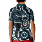 Carlton NAIDOC Week 2026 Personalised Kid Polo Shirt 50 Years of Deadly Aboriginal Art