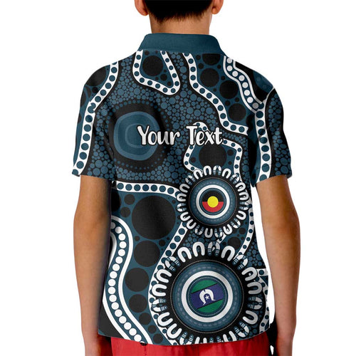 Carlton NAIDOC Week 2026 Personalised Kid Polo Shirt 50 Years of Deadly Aboriginal Art