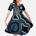 Carlton NAIDOC Week 2026 Personalised Kid Short Sleeve Dress 50 Years of Deadly Aboriginal Art