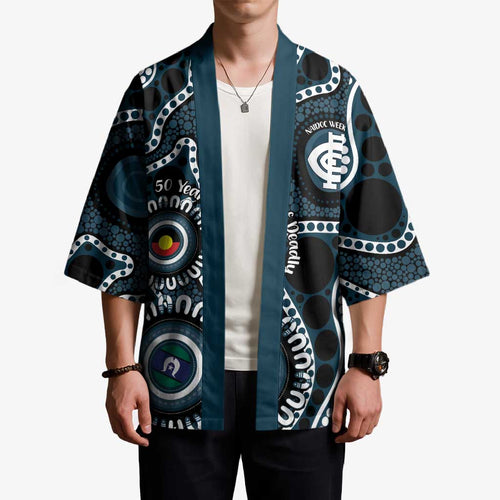 Carlton NAIDOC Week 2026 Personalised Kimono 50 Years of Deadly Aboriginal Art