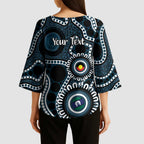 Carlton NAIDOC Week 2026 Personalised Kimono Sleeve Blouse 50 Years of Deadly Aboriginal Art