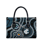Carlton NAIDOC Week 2026 Personalised Leather Bag 50 Years of Deadly Aboriginal Art
