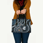 Carlton NAIDOC Week 2026 Personalised Leather Bag 50 Years of Deadly Aboriginal Art