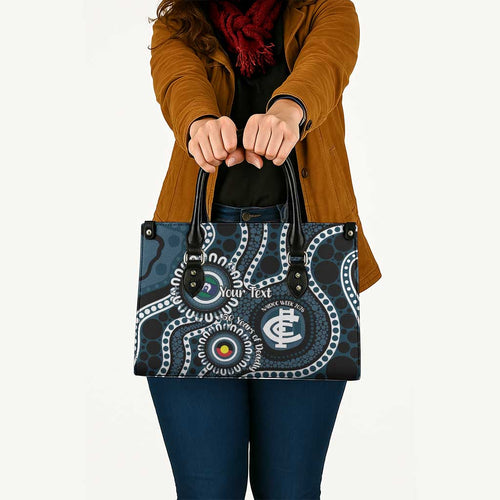 Carlton NAIDOC Week 2026 Personalised Leather Bag 50 Years of Deadly Aboriginal Art