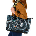 Carlton NAIDOC Week 2026 Personalised Leather Tote Bag 50 Years of Deadly Aboriginal Art
