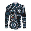 Carlton NAIDOC Week 2026 Personalised Long Sleeve Button Shirt 50 Years of Deadly Aboriginal Art