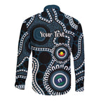 Carlton NAIDOC Week 2026 Personalised Long Sleeve Button Shirt 50 Years of Deadly Aboriginal Art