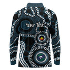 Carlton NAIDOC Week 2026 Personalised Long Sleeve Polo Shirt 50 Years of Deadly Aboriginal Art