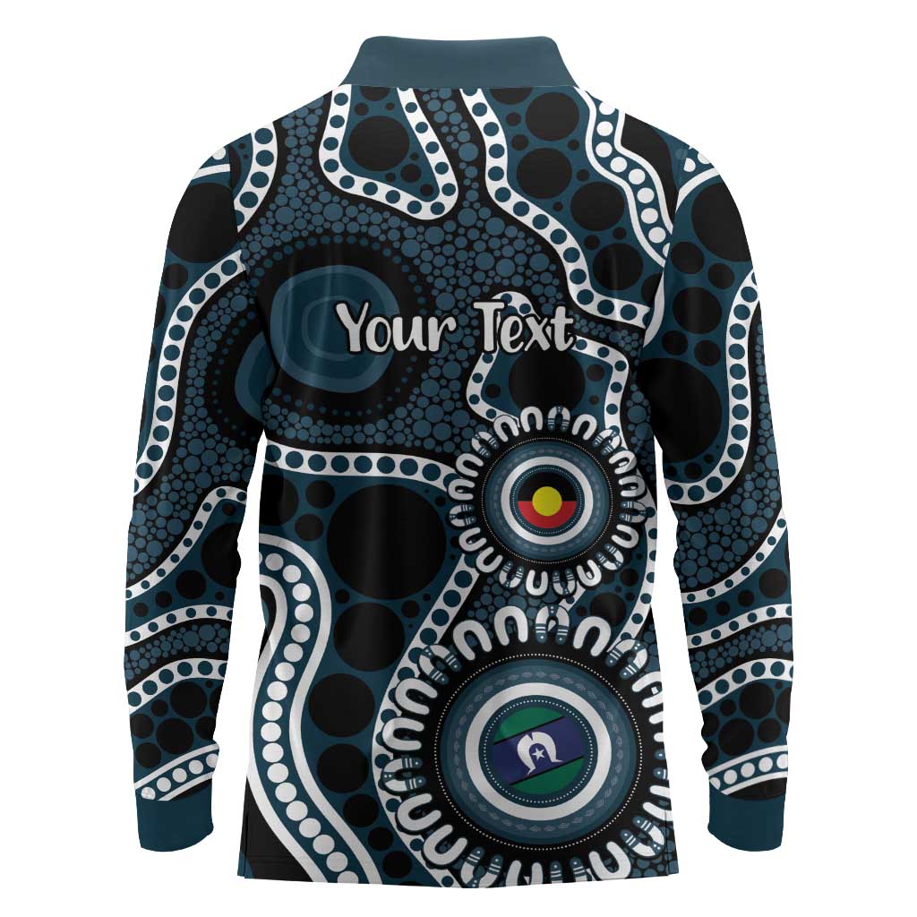 Carlton NAIDOC Week 2026 Personalised Long Sleeve Polo Shirt 50 Years of Deadly Aboriginal Art