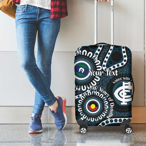 Carlton NAIDOC Week 2026 Personalised Luggage Cover 50 Years of Deadly Aboriginal Art