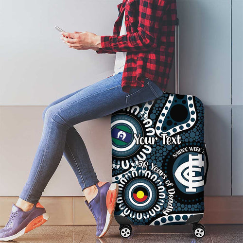 Carlton NAIDOC Week 2026 Personalised Luggage Cover 50 Years of Deadly Aboriginal Art