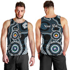 Carlton NAIDOC Week 2026 Personalised Men Tank Top 50 Years of Deadly Aboriginal Art