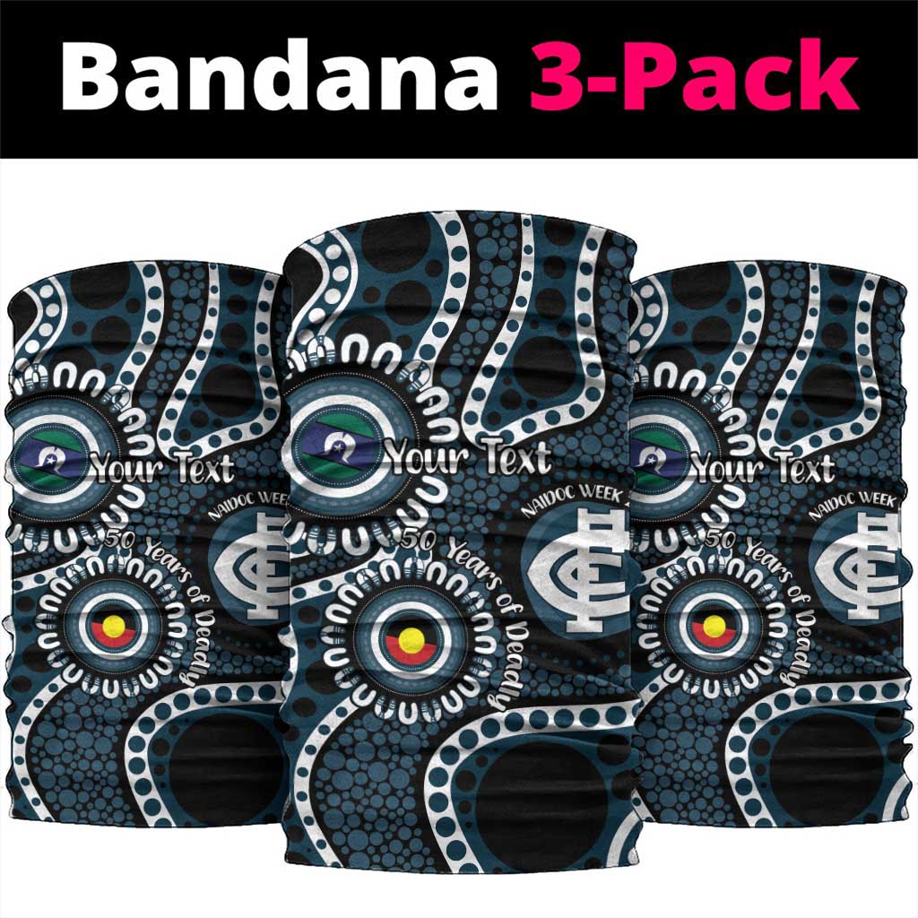 Carlton NAIDOC Week 2026 Personalised Neck Gaiter 50 Years of Deadly Aboriginal Art